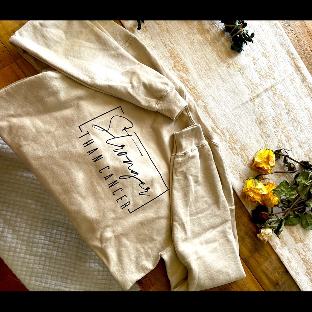 Stronger Than Cancer Sweatshirt. Small. NWOT - Picture 3 of 7